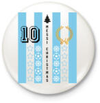 printfashion Messi Christmas - Kitűző, hűtőmágnes - Fehér (11280279)