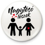 printfashion Nagytesó leszek - Kitűző, hűtőmágnes - Fehér (13772889)