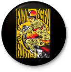 printfashion Született csajszi - Kitűző, hűtőmágnes - Fekete (3090686)