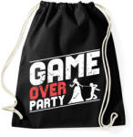printfashion GAME OVER - Sportzsák, Tornazsák - Fekete (2617617)