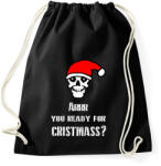 printfashion AREEE YOU READY FOR CHRISTMASS - Sportzsák, Tornazsák - Fekete (1922434)