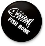 printfashion fish bone - Kitűző, hűtőmágnes - Fekete (6029167)