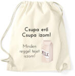 printfashion csupa erő csupa izom - Sportzsák, Tornazsák - Natúr (1684777)