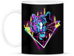 printfashion Neon Tigris - Bögre - Fekete (4172893)