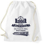 printfashion Rendőr Igaza - Sportzsák, Tornazsák - Fehér (933210)