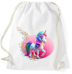 printfashion Egyszarvú - Sportzsák, Tornazsák - Fehér (14694204)