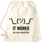 printfashion Nálam működik - Sportzsák, Tornazsák - Natúr (1794889)