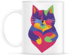 printfashion Színes cica - Bögre - Fehér (14275334)
