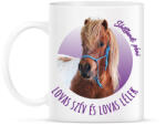 printfashion Lovas szív - Shetlandi póni - Bögre - Fehér (7194087)