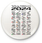 printfashion Formula 1 2024 F - Kitűző, hűtőmágnes - Fehér (15671054)