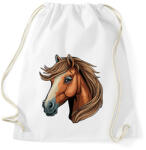 printfashion Ló - Sportzsák, Tornazsák - Fehér (15780113)