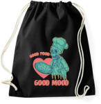 printfashion Good food, good mood - Sportzsák, Tornazsák - Fekete (7552179)