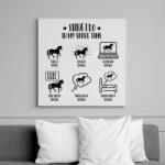 printfashion Lovas dolgok - Vászonkép - Fehér (12703921)