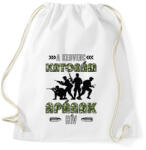 printfashion Kedvenc katonám - Apa - Sportzsák, Tornazsák - Fehér (7702523)