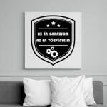 printfashion Az én garázsom, az én törvényeim - Vászonkép - Fehér (6641212)