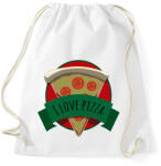printfashion I love Pizza - Sportzsák, Tornazsák - Fehér (15461976)