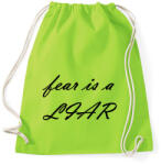 printfashion A félelem hazugság - Sportzsák, Tornazsák - Limezöld (1361935)
