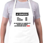 printfashion AZ ÓRABÉREM - Kötény - Fehér (4906205)