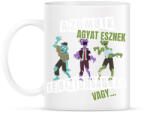 printfashion A zombik agyat esznek te biztonságban vagy - Bögre - Fehér (14605450)