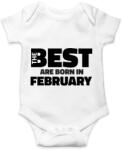 printfashion The Best are born in february - Baba Body - Fehér (5424144)