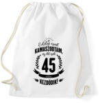 printfashion kamasz-45-black - Sportzsák, Tornazsák - Fehér (600578)