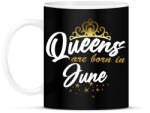 printfashion A királynők júniusban születtek - Bögre - Fekete (4520249)