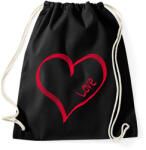 printfashion Love - Sportzsák, Tornazsák - Fekete (2136351)