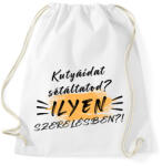 printfashion Kutyáidat sétáltatod? - Sportzsák, Tornazsák - Fehér (5376511)