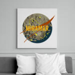 printfashion PUBG NASA: MIRAMAR - Vászonkép - Fehér (6629297)