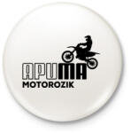 printfashion Apuma motor - Kitűző, hűtőmágnes - Fehér (12576519)