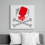 printfashion AUDI quattro RS koponya - Vászonkép - Fehér (6623648)