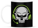 printfashion Skull earphone - Bögre - Fekete (3022314)