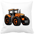 printfashion Narancssárga traktor - Párnahuzat, Díszpárnahuzat - Fehér (6595601)