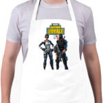 printfashion Arctic A. & Stingray Fortnite - Kötény - Fehér (4910663)