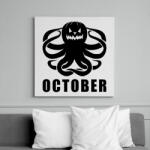 printfashion Október - Vászonkép - Fehér (6624650)