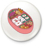 printfashion Sushi tál - Kitűző, hűtőmágnes - Fehér (6146033)