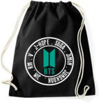 printfashion BTS - Sportzsák, Tornazsák - Fekete (2516789)