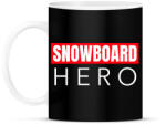 printfashion SNOWBOARD HERO - Bögre - Fekete (11432519)