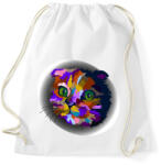 printfashion Szivárványcic - Sportzsák, Tornazsák - Fehér (4979821)