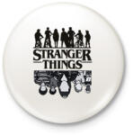 printfashion Stranger things - Kitűző, hűtőmágnes - Fehér (14392370)
