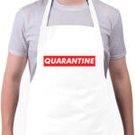 printfashion Quarantine - Kötény - Fehér (4910932)