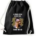 printfashion A főnök éppen szabin van - Sportzsák, Tornazsák - Fekete (5180054)