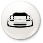 printfashion Mazda mx5 Fekete - Kitűző, hűtőmágnes - Fehér (15775670)