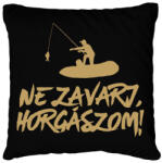 printfashion Ne zavarj horgászom - Párnahuzat, Díszpárnahuzat - Fekete (4711338)