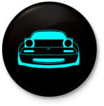 printfashion Mazda mx5 - Kitűző, hűtőmágnes - Fekete (15777811)