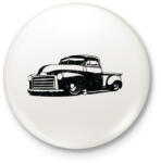 printfashion Pickup Truck - Kitűző, hűtőmágnes - Fehér (3077299)