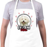 printfashion Falatnyi öröm - Máltai selyemkutya - Kötény - Fehér (11550332)