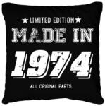 printfashion 1974 - Párnahuzat, Díszpárnahuzat - Fekete (4049719)