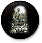 printfashion Horror bányász - Kitűző, hűtőmágnes - Fekete (3090989)