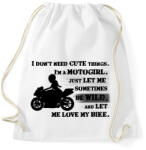 printfashion motogirl - Sportzsák, Tornazsák - Fehér (2912896)